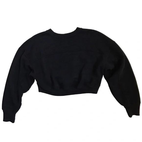 Offline by Aerie Black Cropped Sweatshirt - Picture 2 of 5